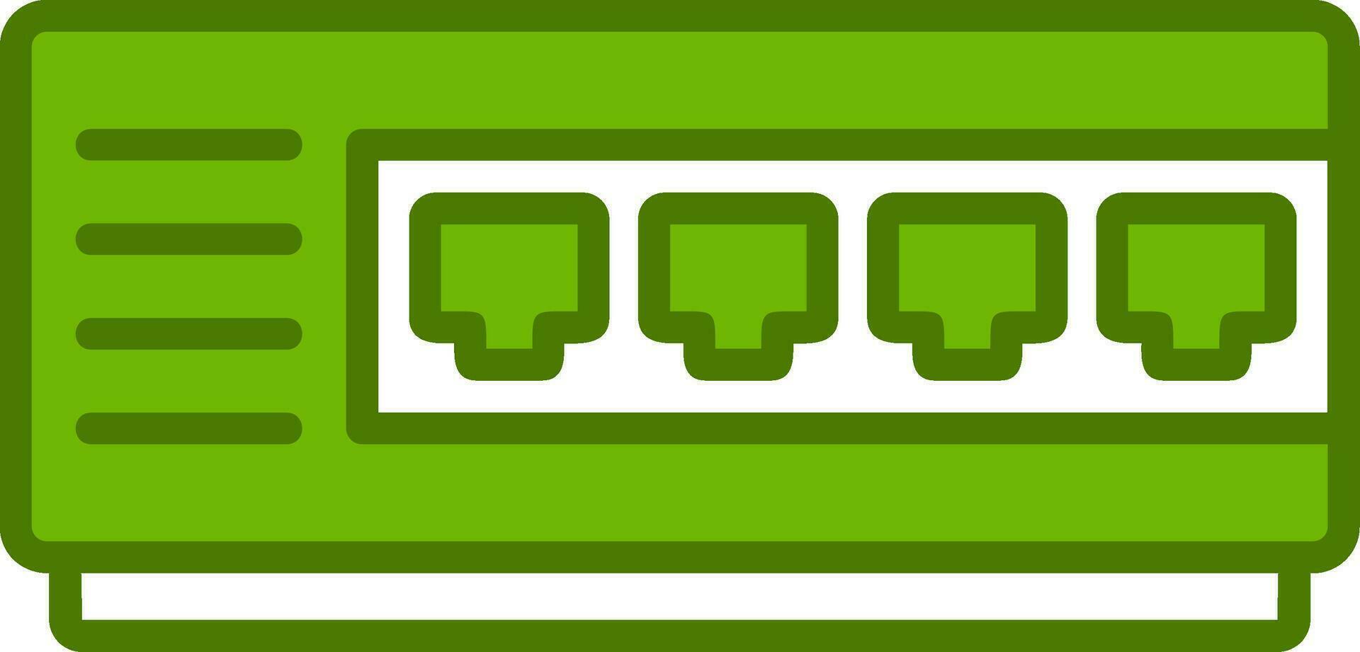 Network Hub Vector Icon
