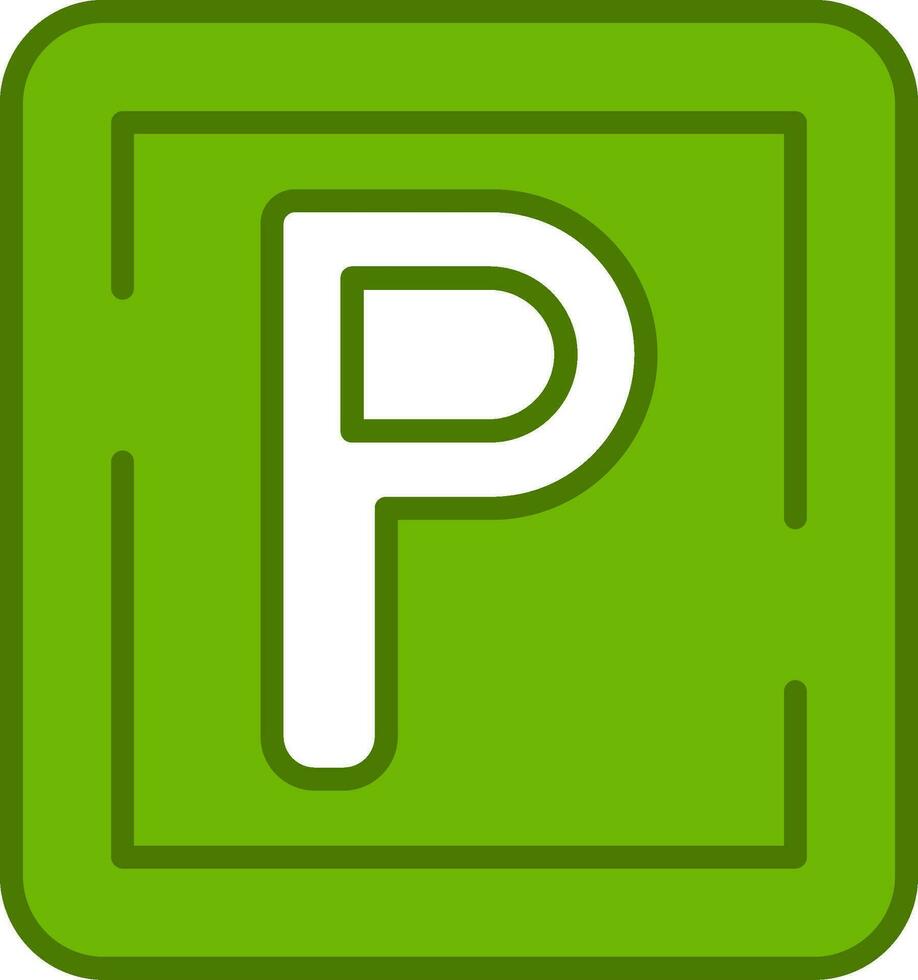 Parking Sign Vector Icon