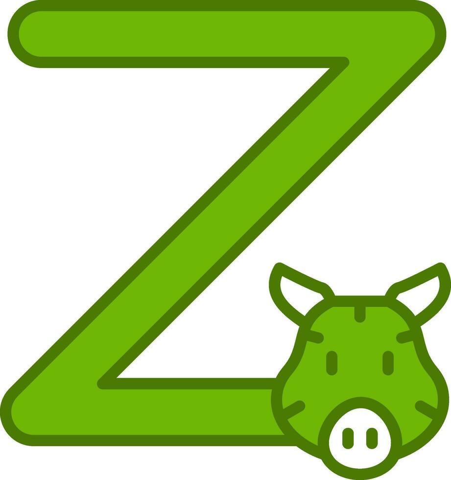 Capital Z Vector Icon