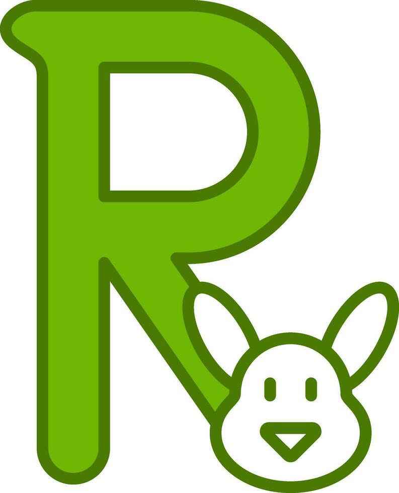 Capital R Vector Icon