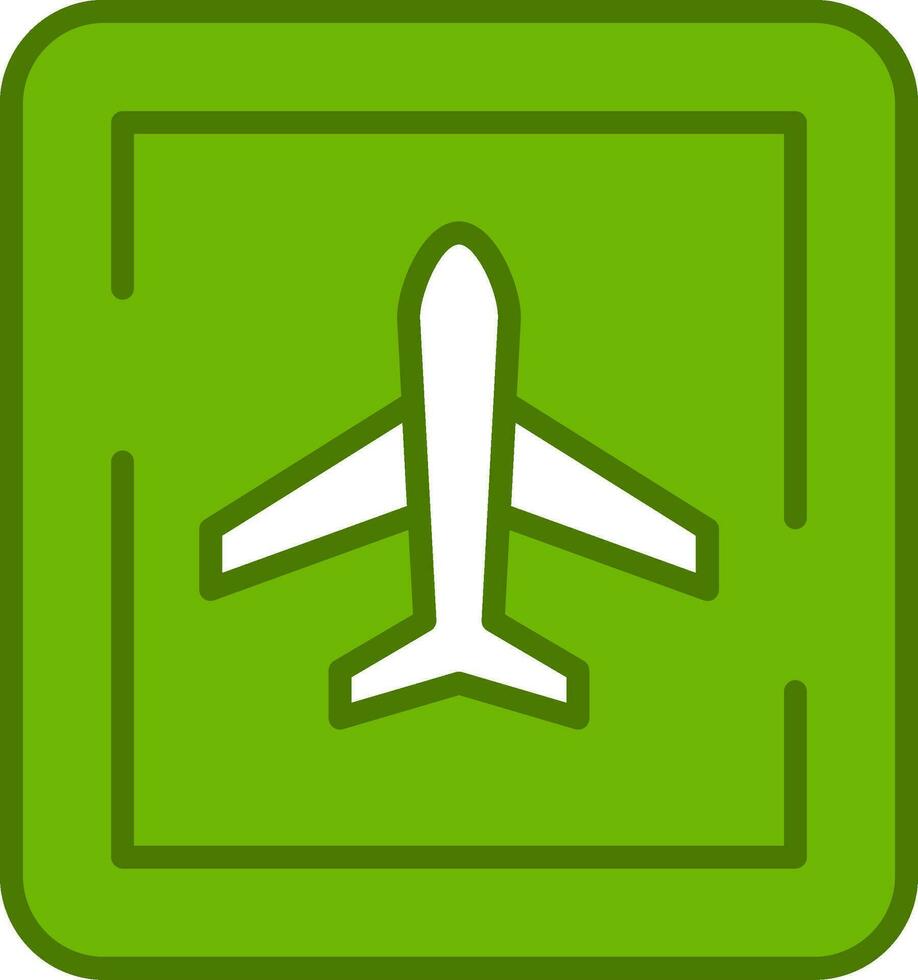 Airport Sign Vector Icon