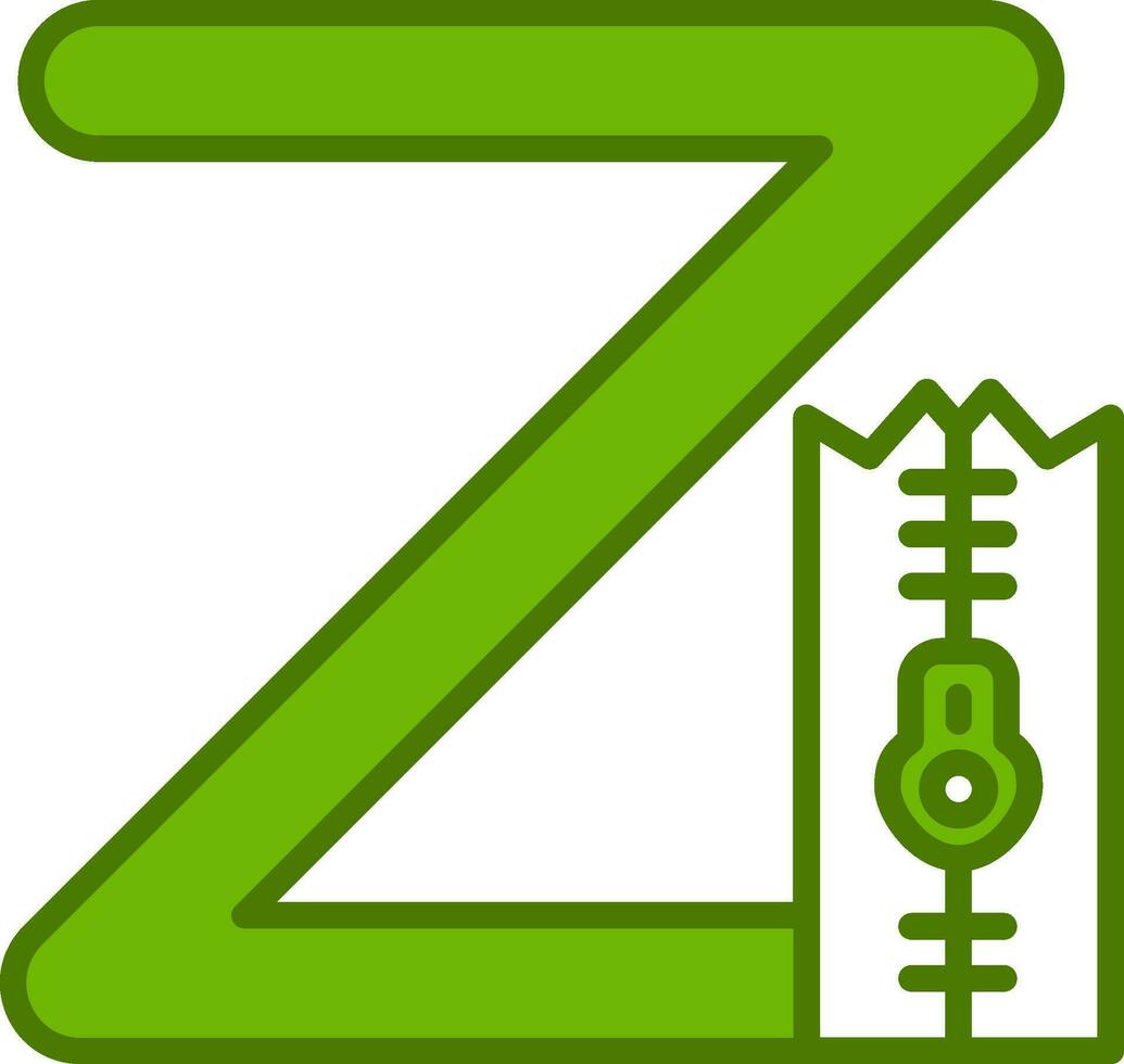 Small Z Vector Icon