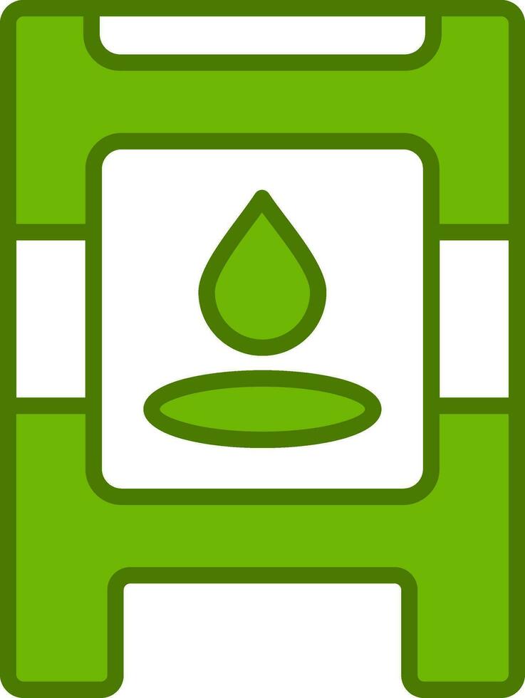 Wet Floor Vector Icon