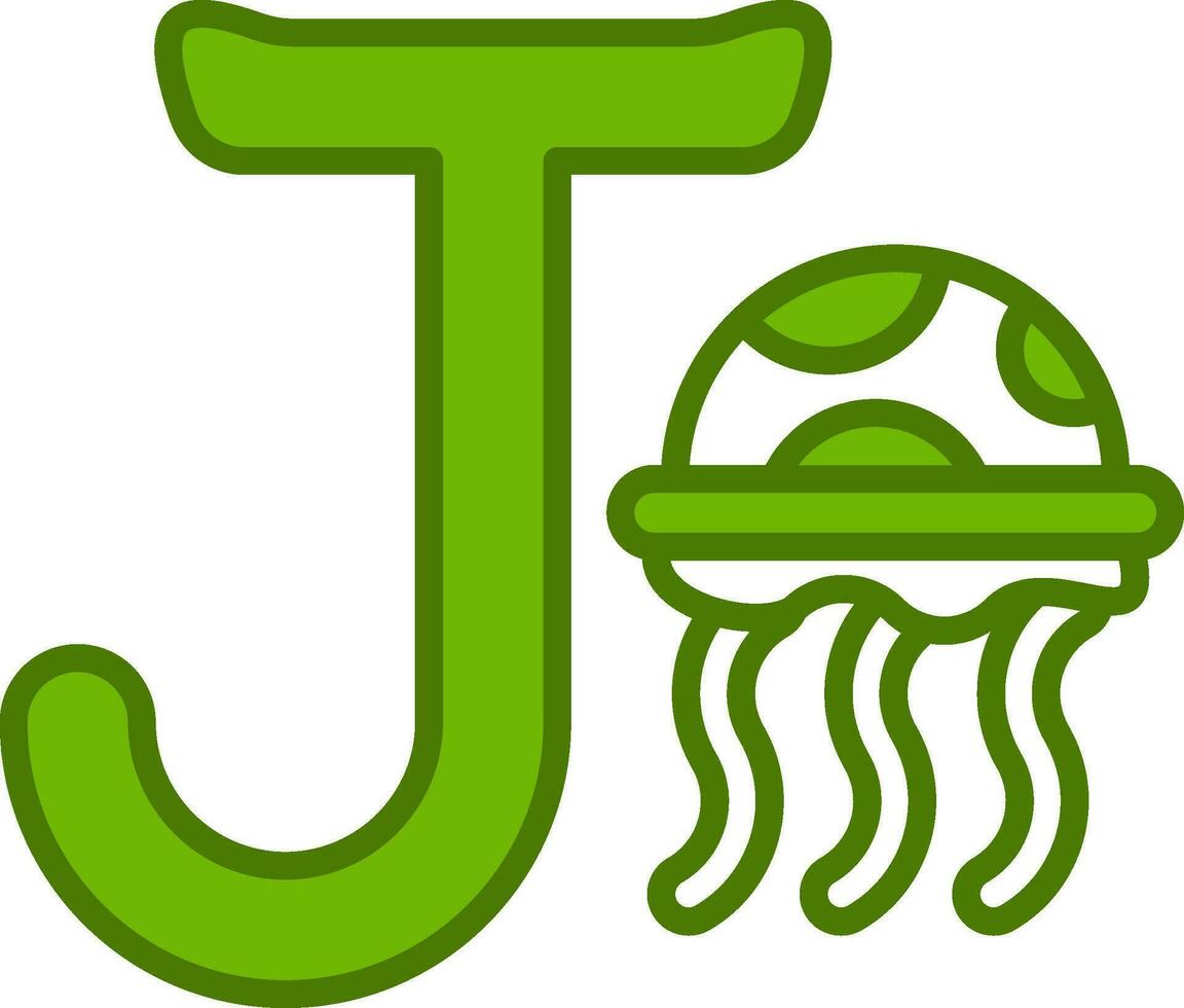 capital j vector icono