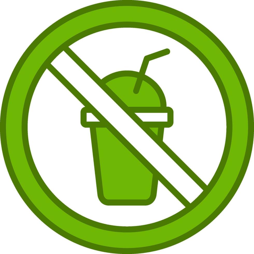 No Beverage Vector Icon