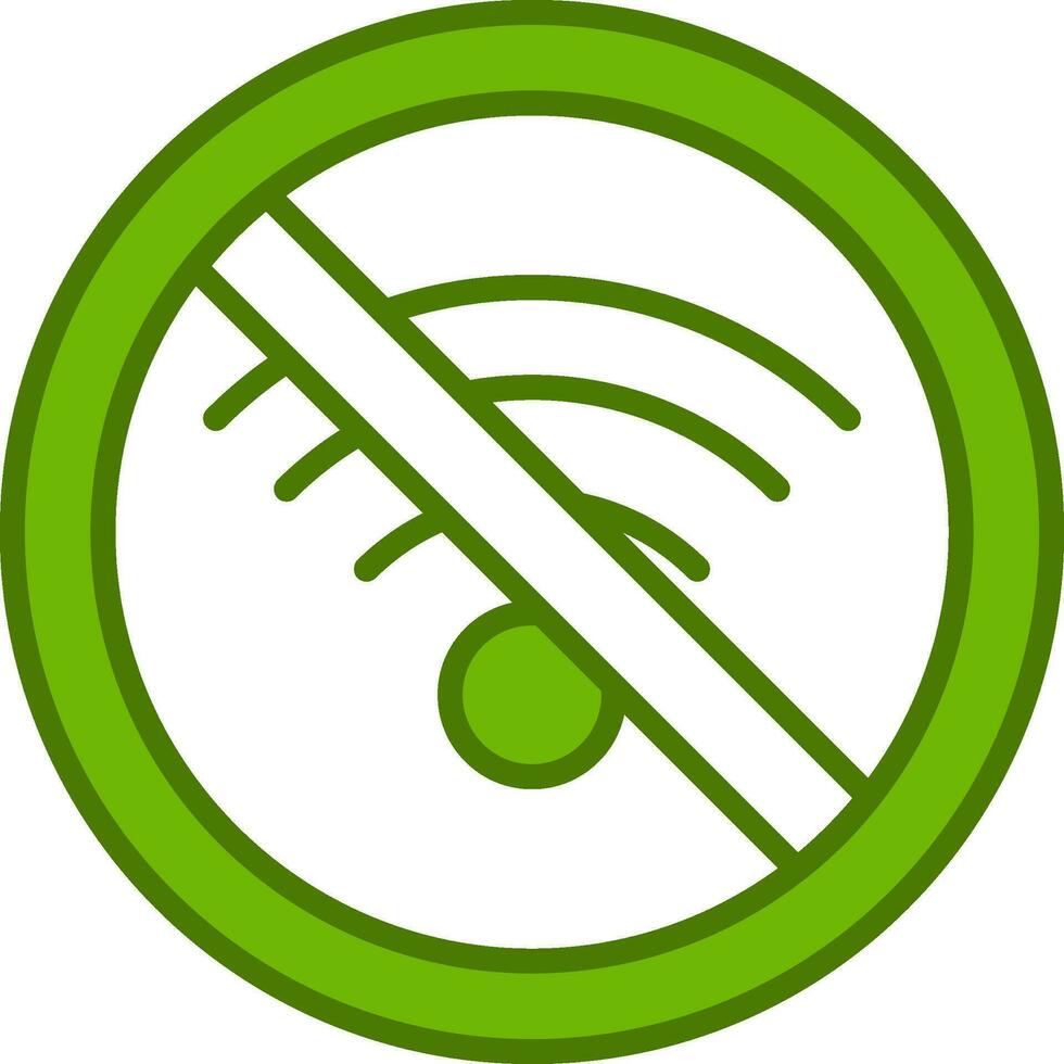 No Wifi Vector Icon