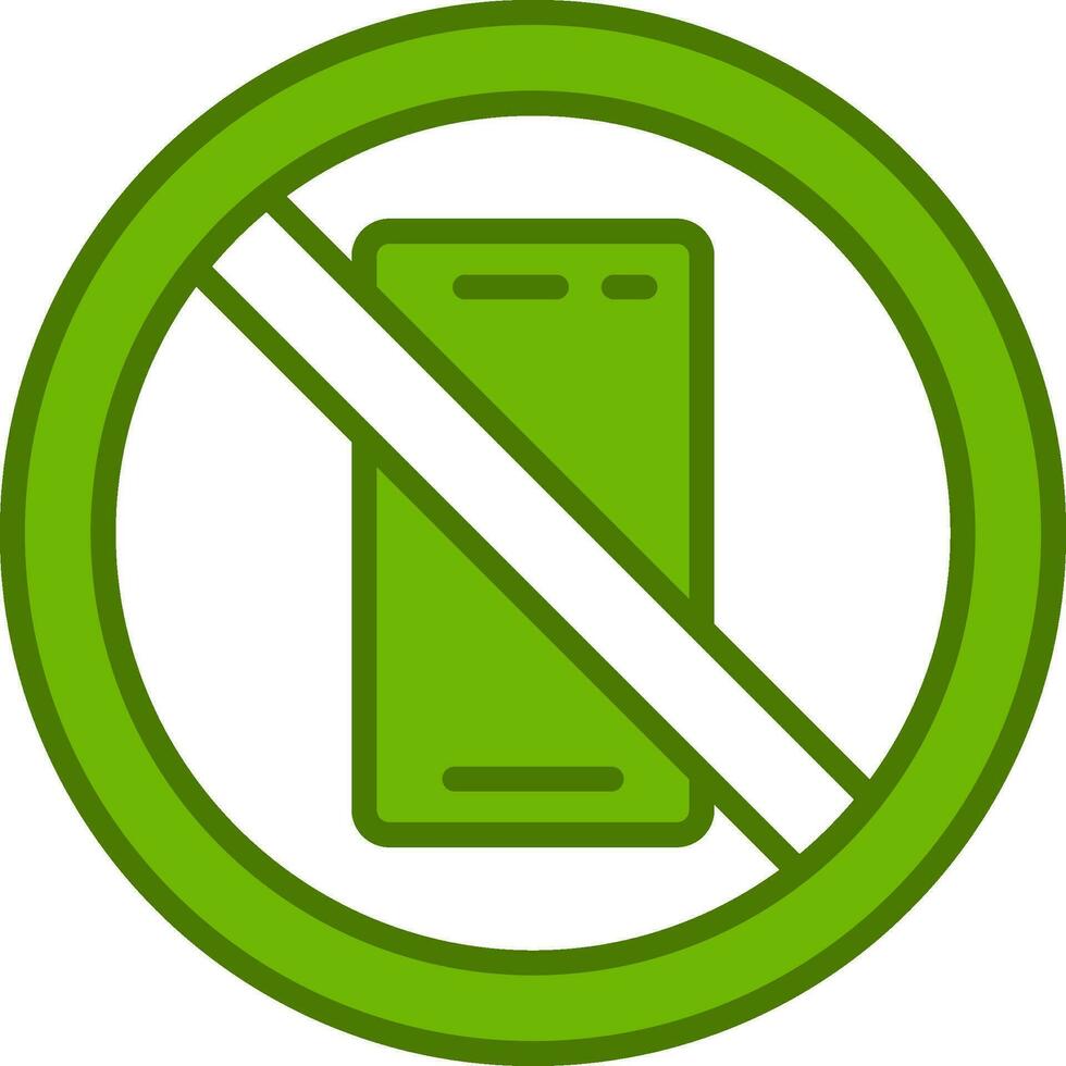 No Phone Vector Icon