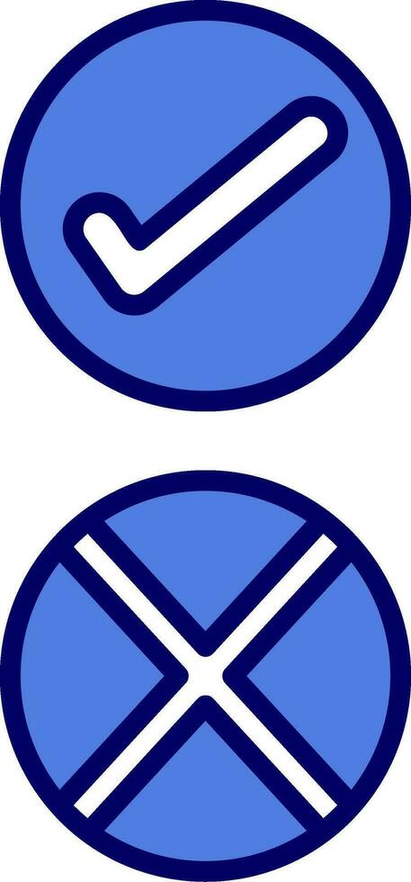 validación vector icono