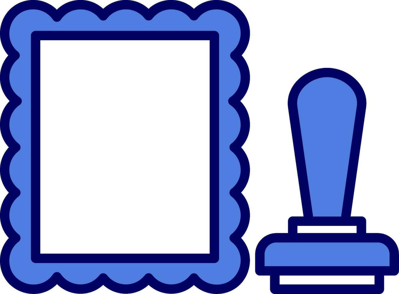stamped Vector Icon