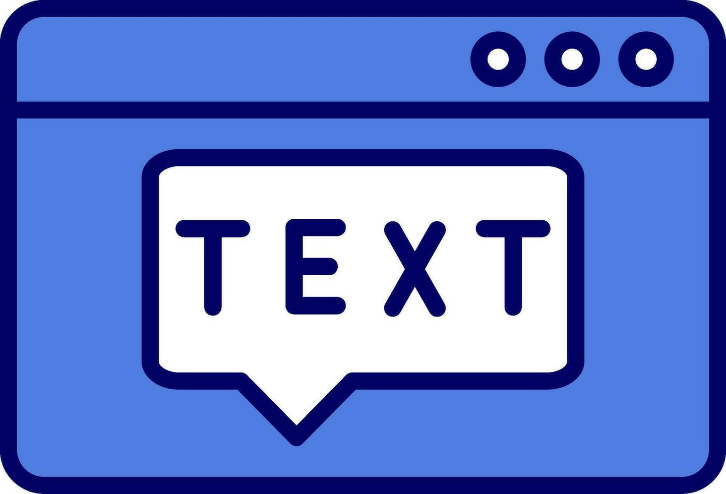 Text Vector Icon
