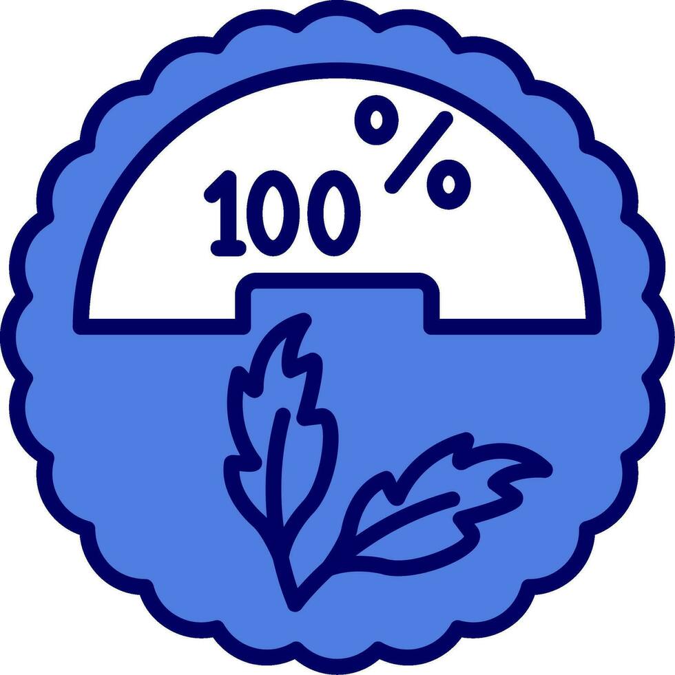 100 por ciento vector icono