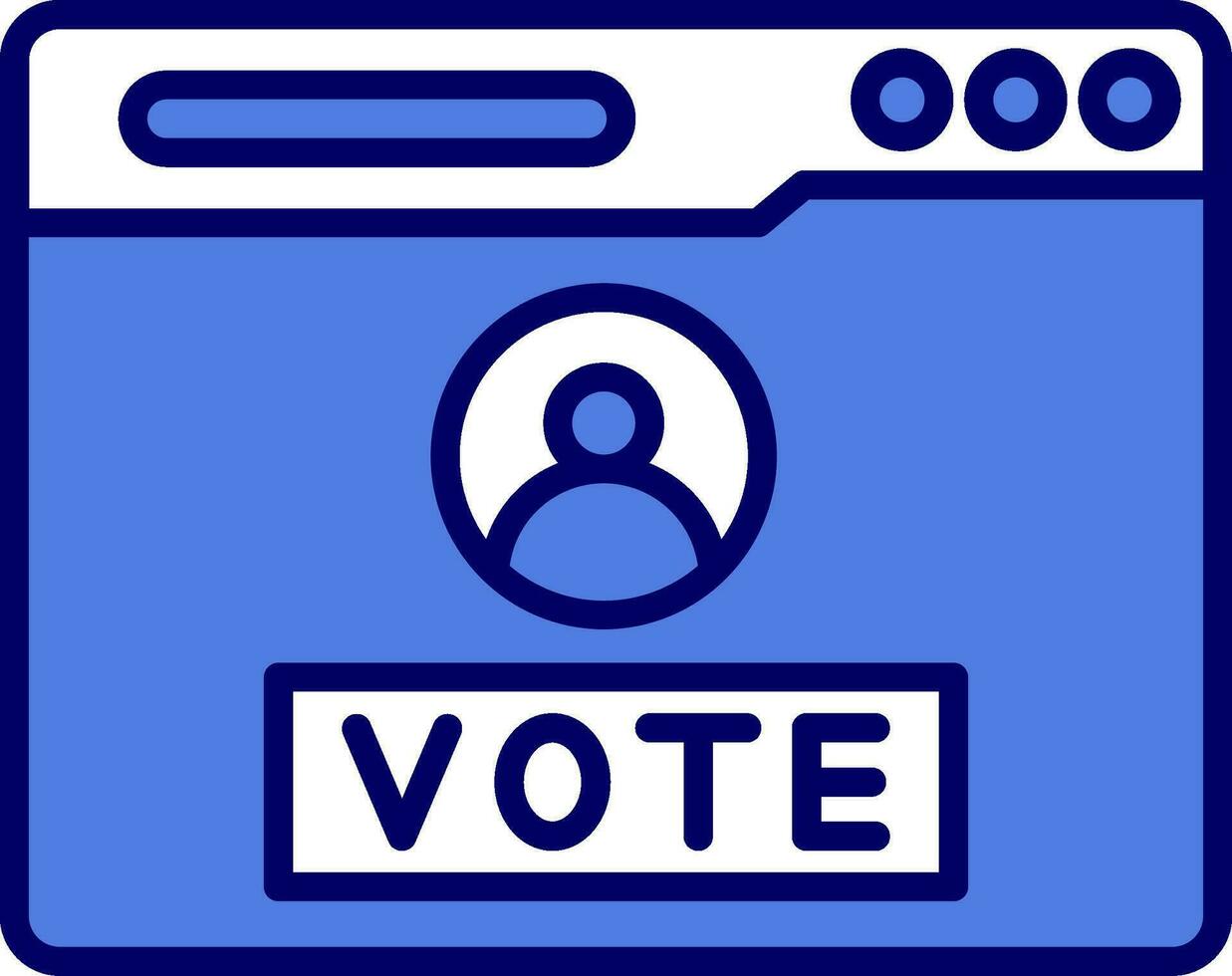 icono de vector de voto