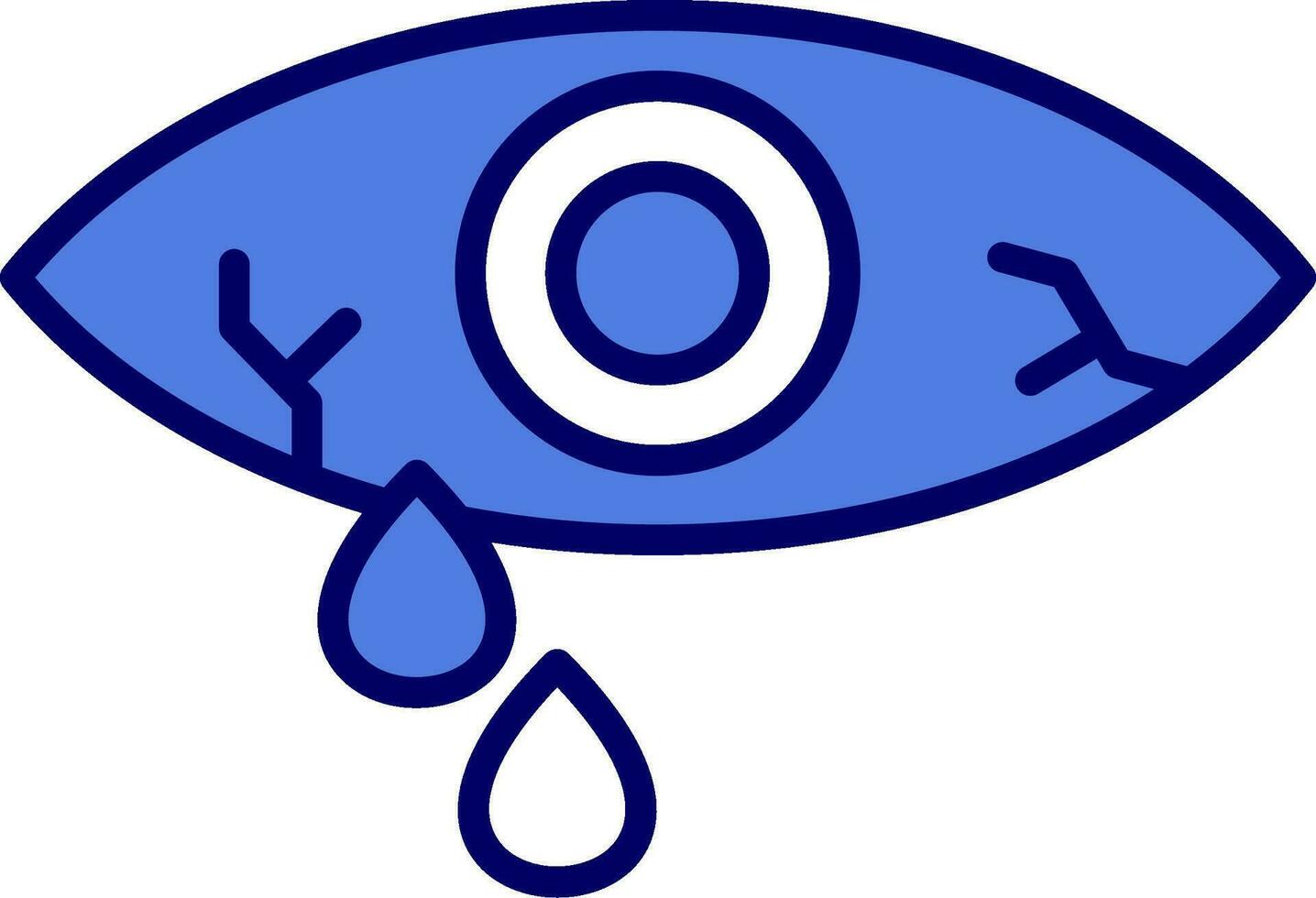 Watery Eye Vector Icon