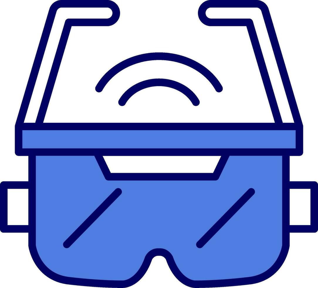 icono de vector de gafas ar