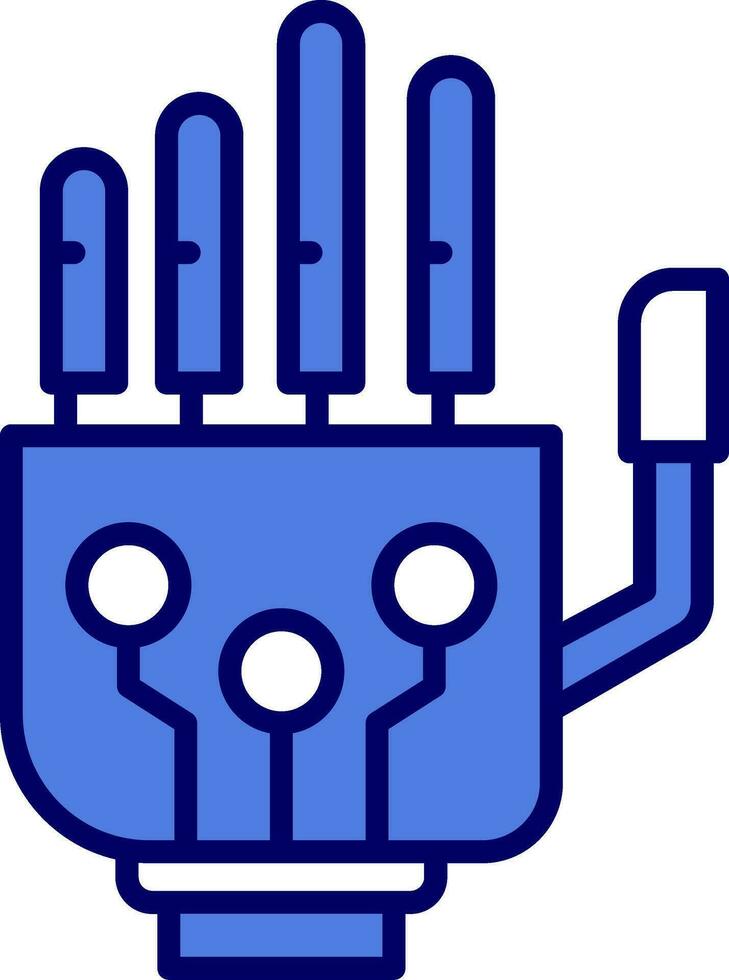 robótico mano vector icono