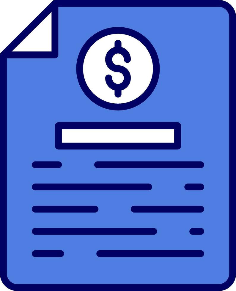 Bill Vector Icon