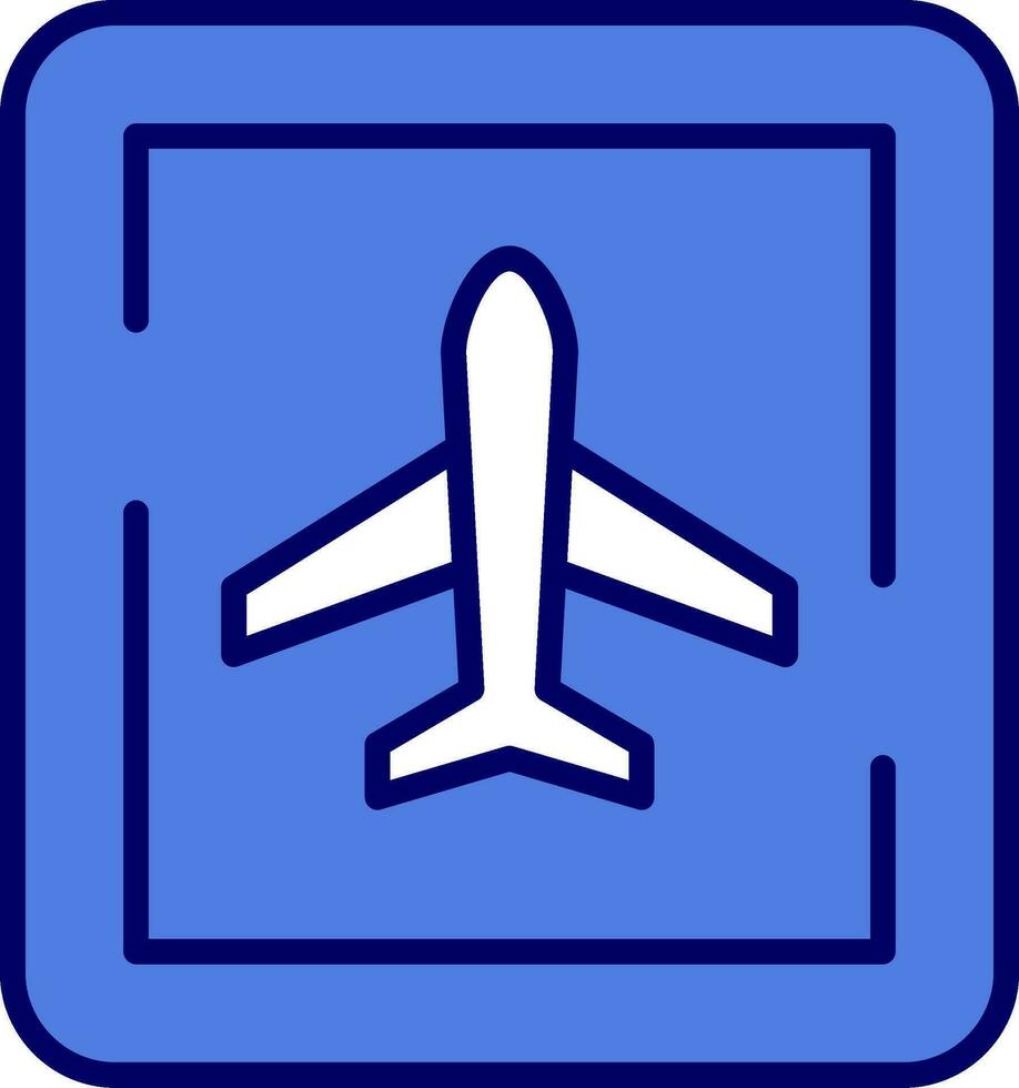 aeropuerto firmar vector icono