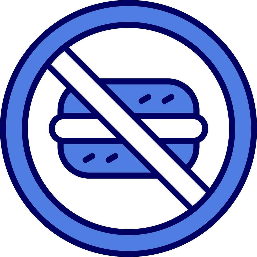 No Fast Food Vector Icon