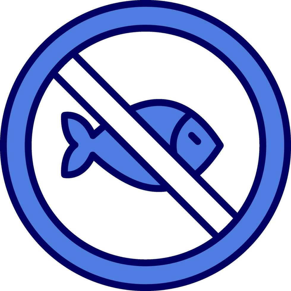 No Fishing Vector Icon