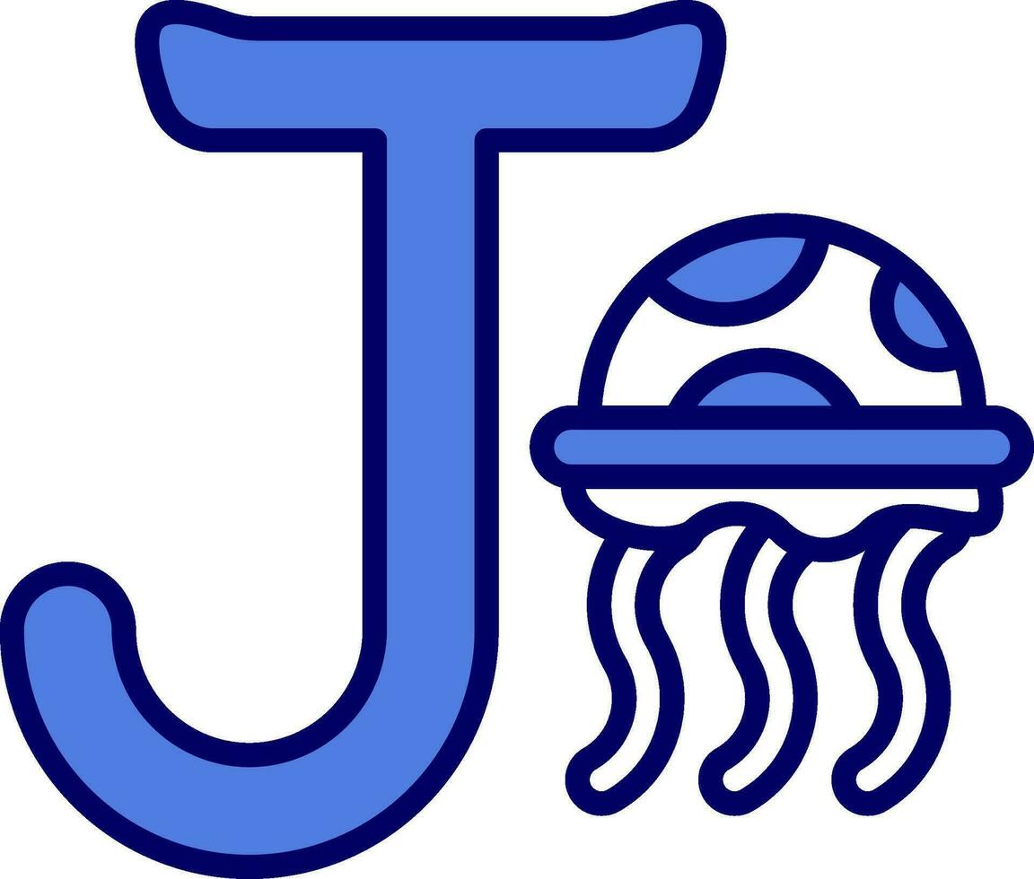 capital j vector icono