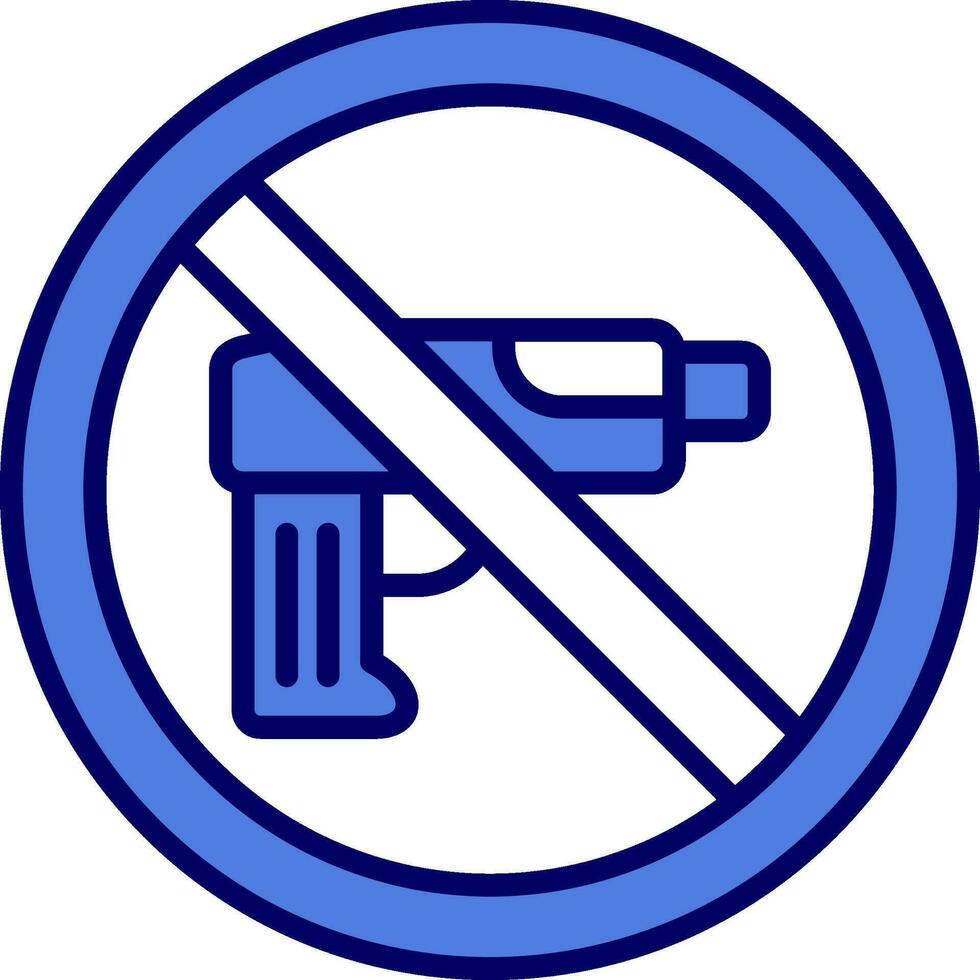 No Weapons Vector Icon