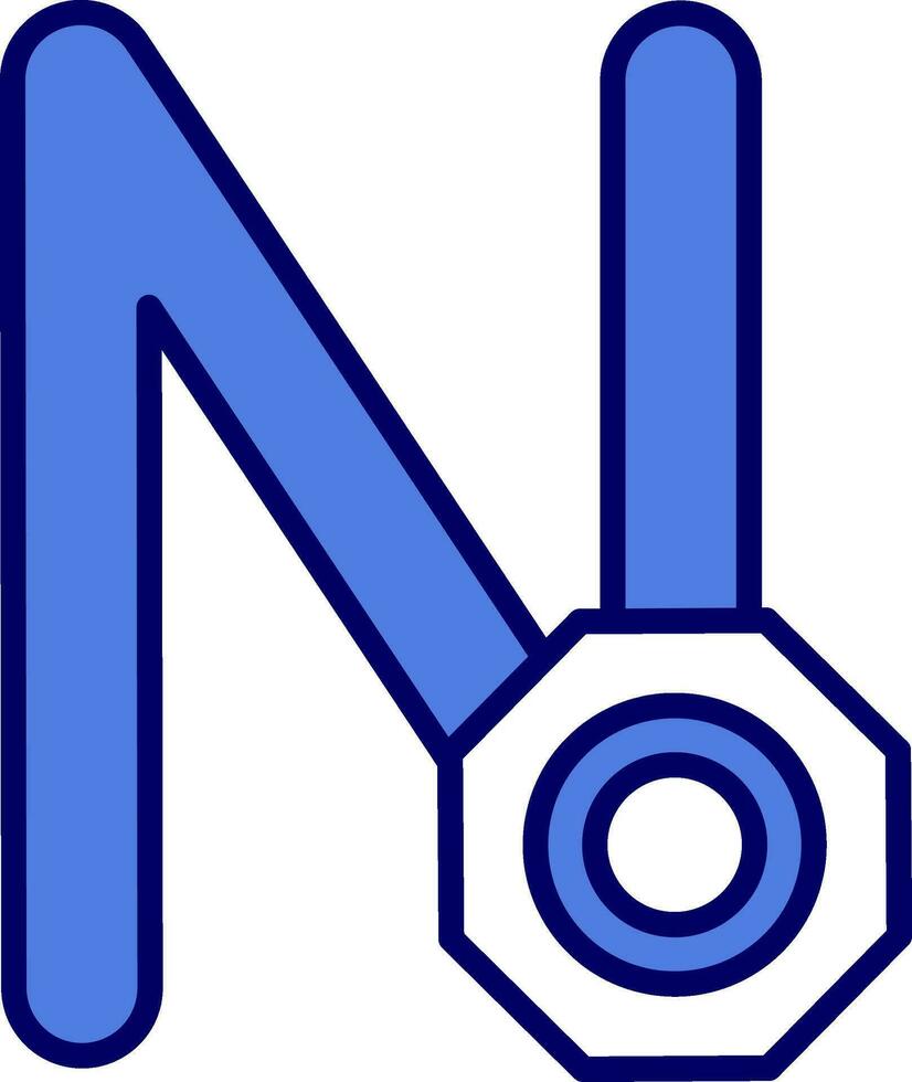 Capital N Vector Icon