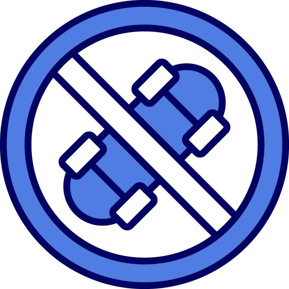No Skateboard Vector Icon