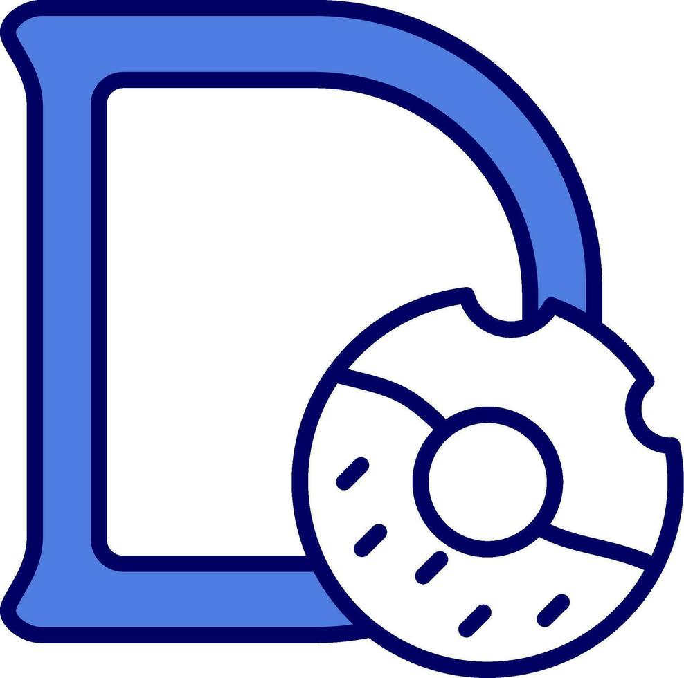 Capital D Vector Icon