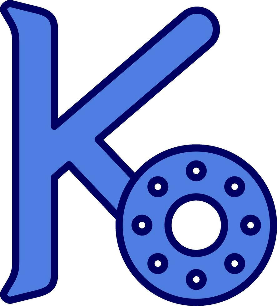 Capital K Vector Icon