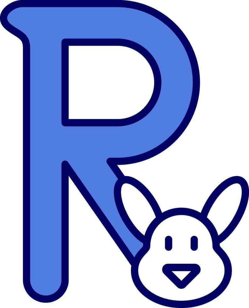 Capital R Vector Icon