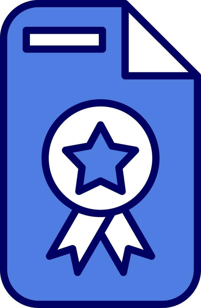 icono de vector de certificado