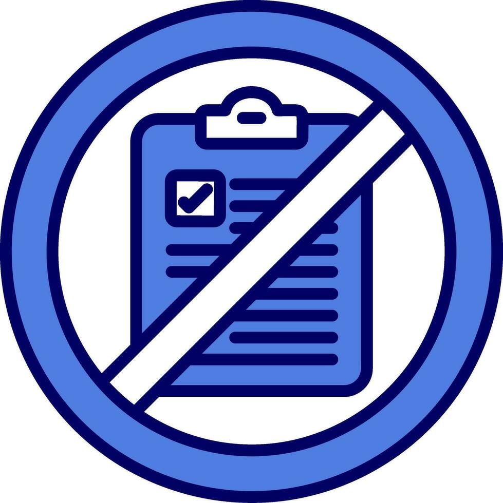 Not Qualified Vector Icon