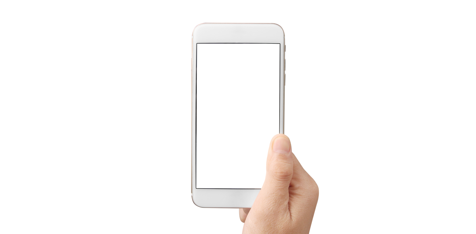 Hand holding new smartphone . Smartphone  png