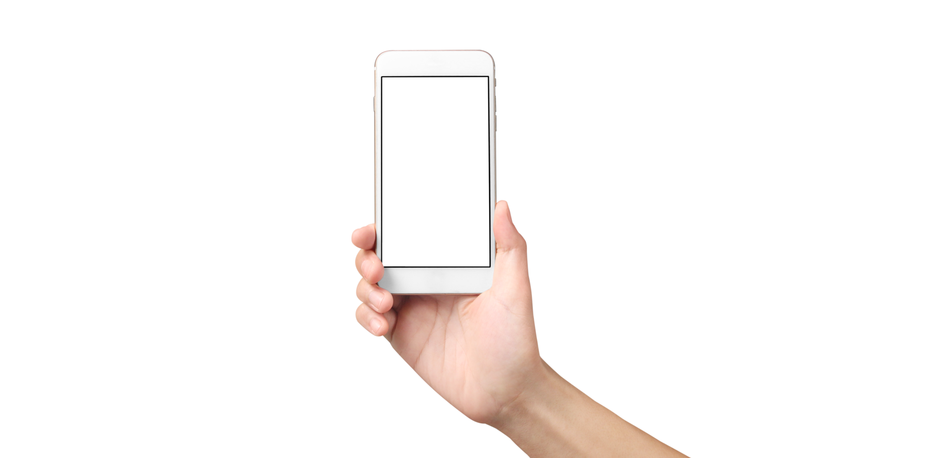 Hand holding new smartphone . Smartphone  png
