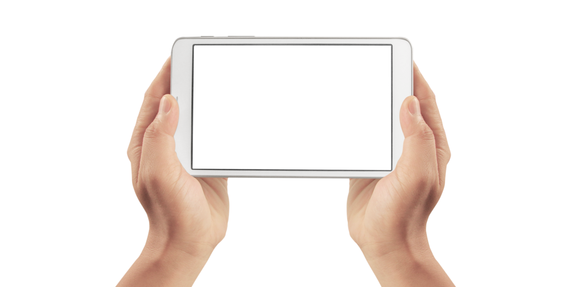 Hands holding tablet. tablet  png