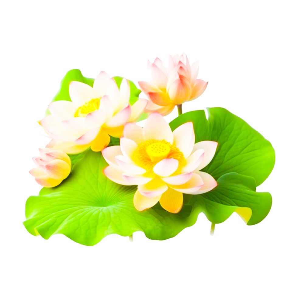 Lotus Flower Generative Ai png