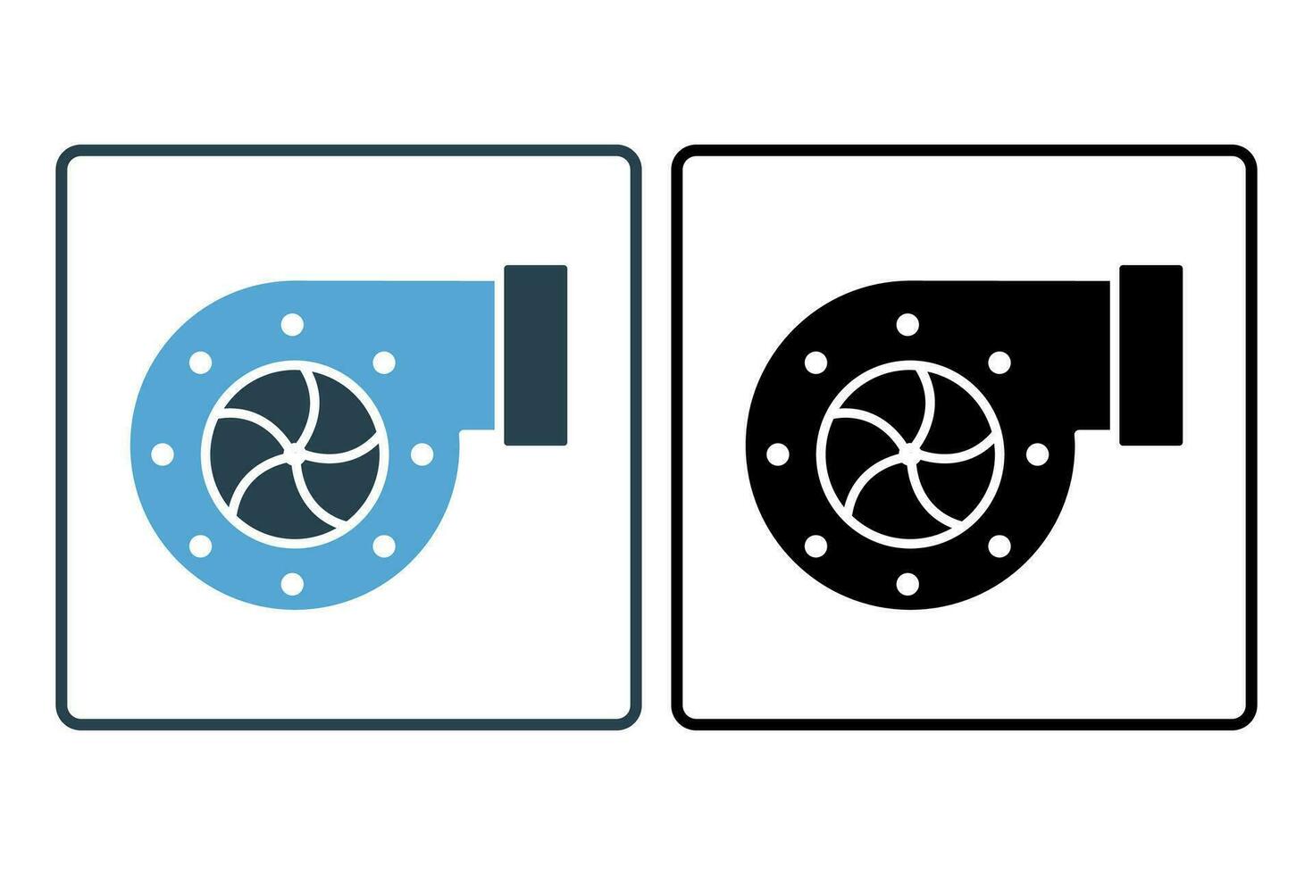 Turbo icon. icon related to speed. suitable for web site, app, user interfaces, printable etc. Solid icon style. Simple vector design editable