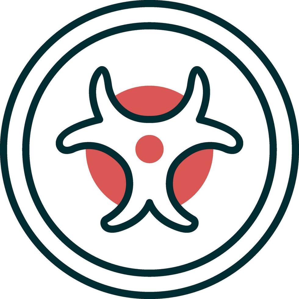 Biohazard Sign Vector Icon