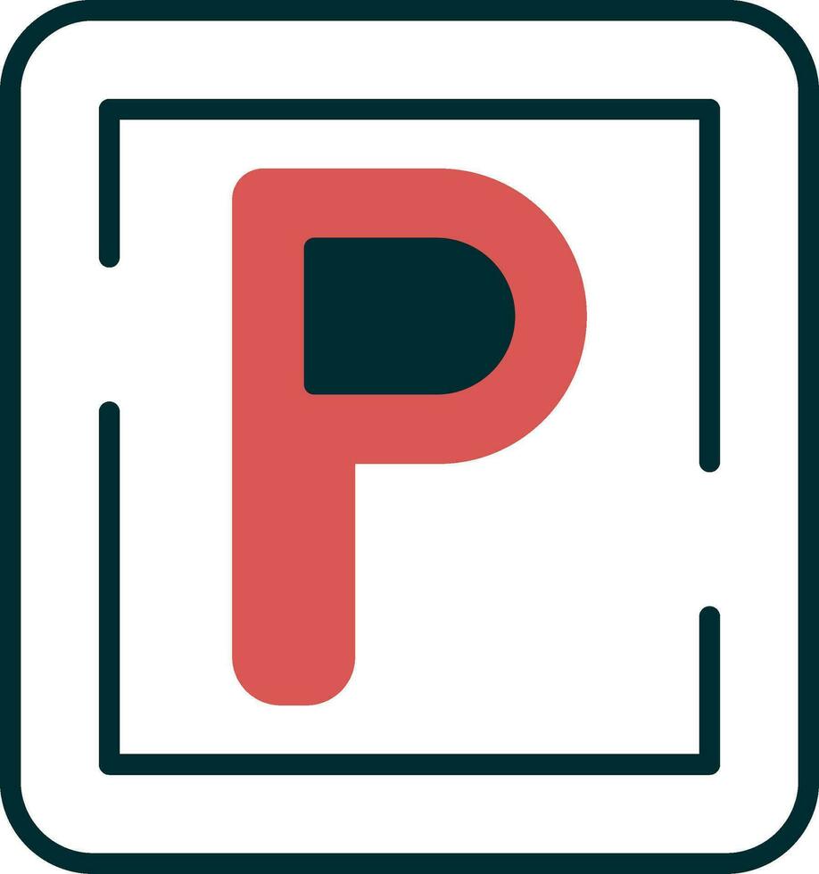 Parking Sign Vector Icon