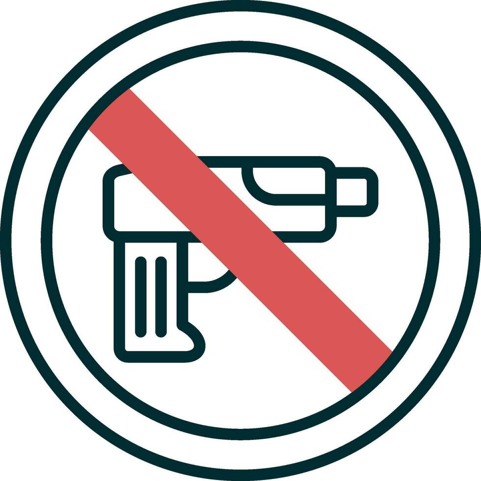 No Weapons Vector Icon