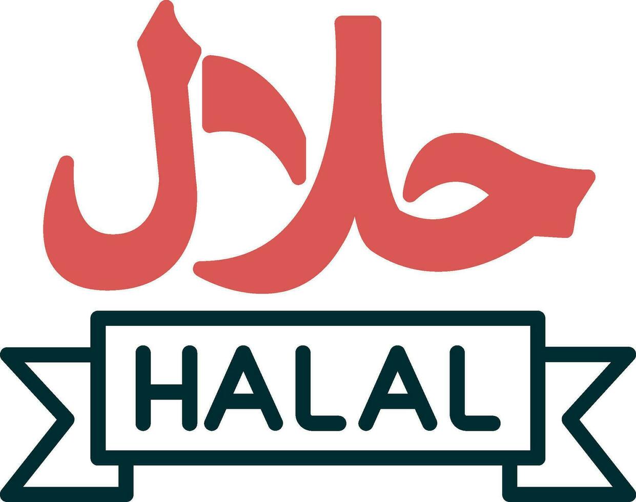 icono de vector halal