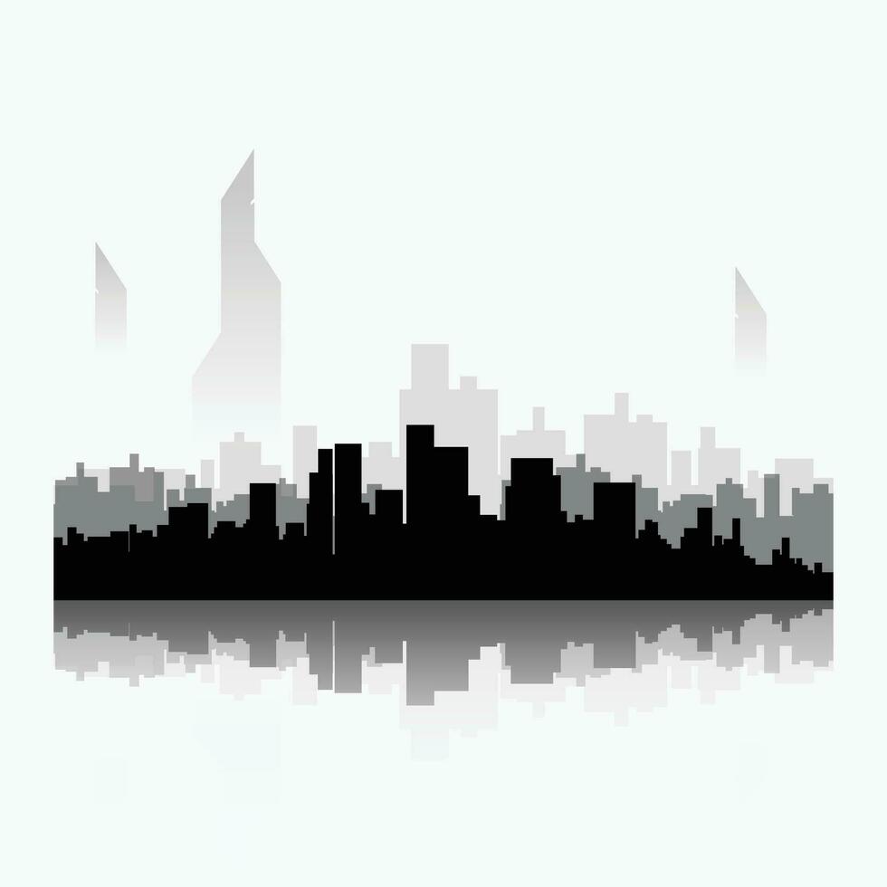 black city silhouette vector