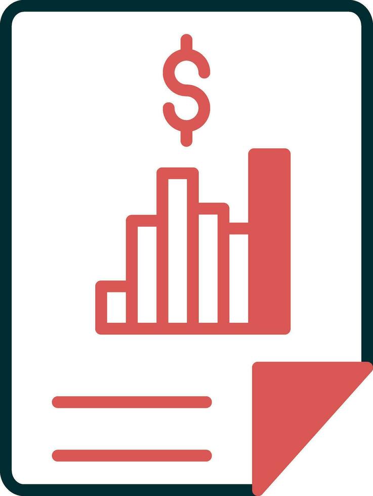 Financial Report Vector Icon