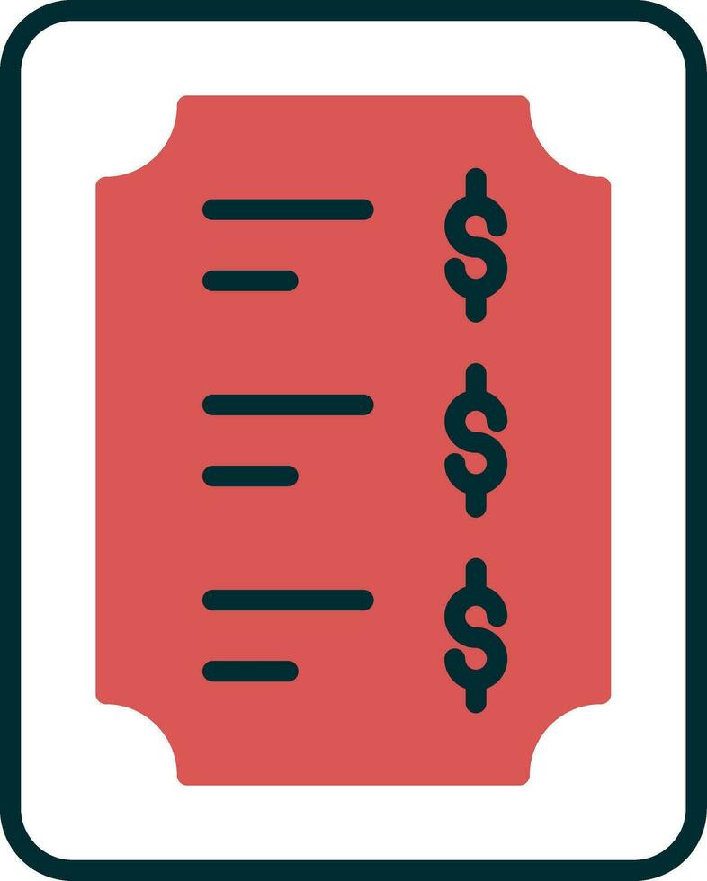 Price List Vector Icon