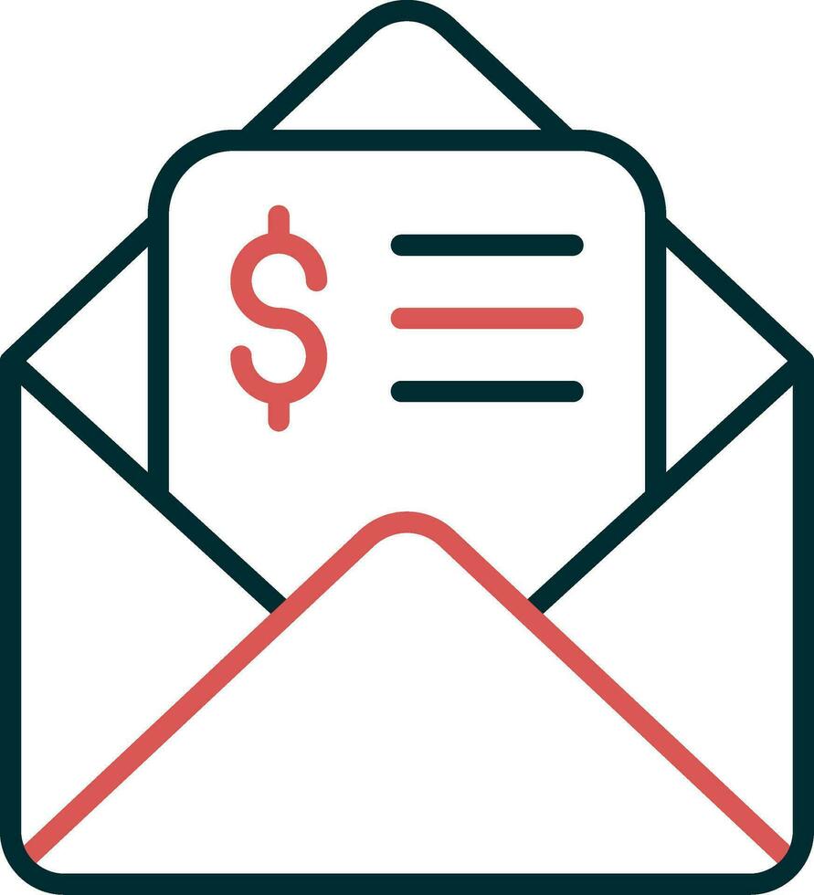 icono de vector de correo