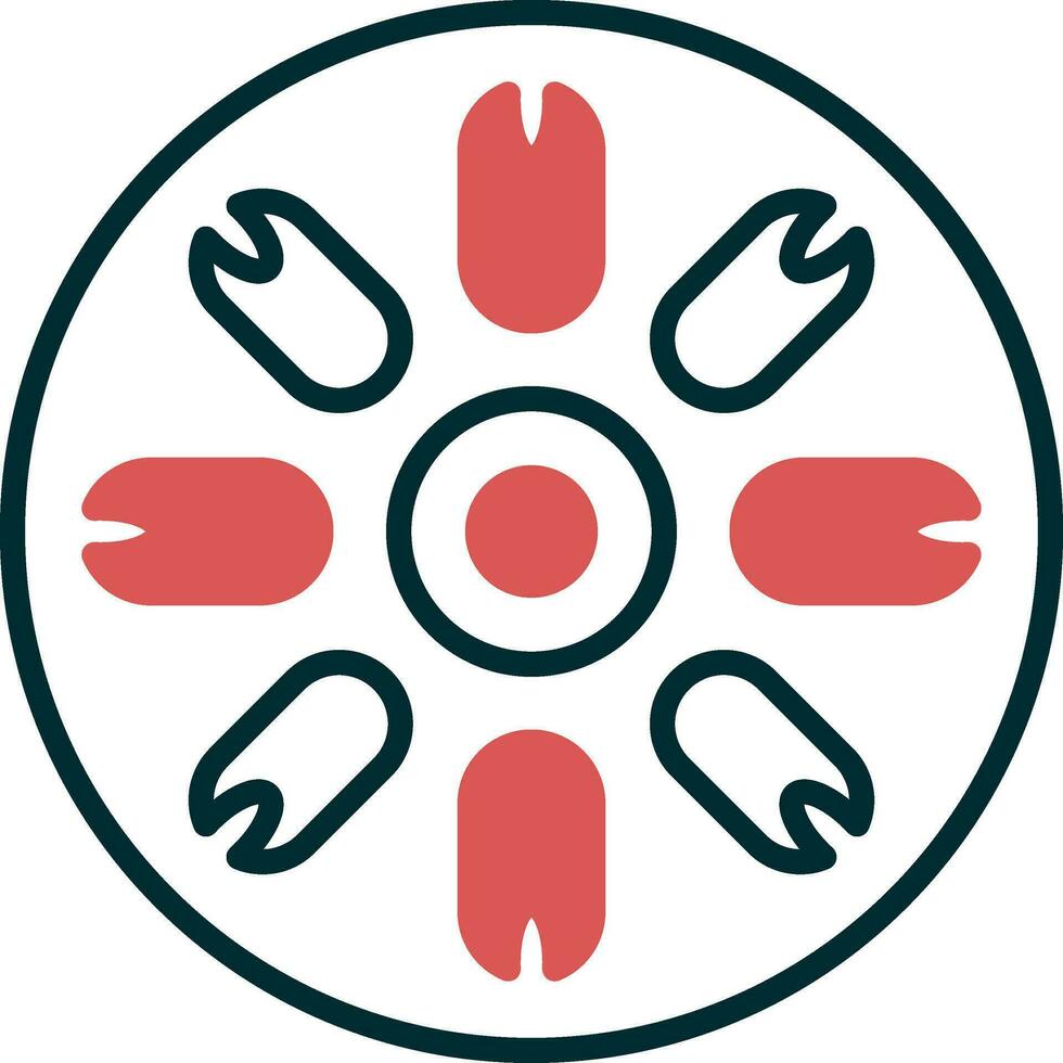 Centric Diatom Vector Icon