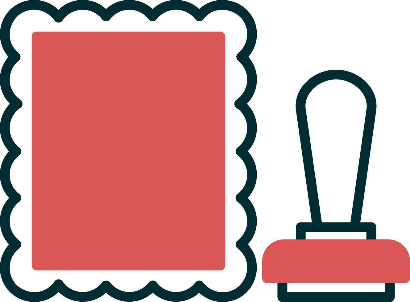 stamped Vector Icon