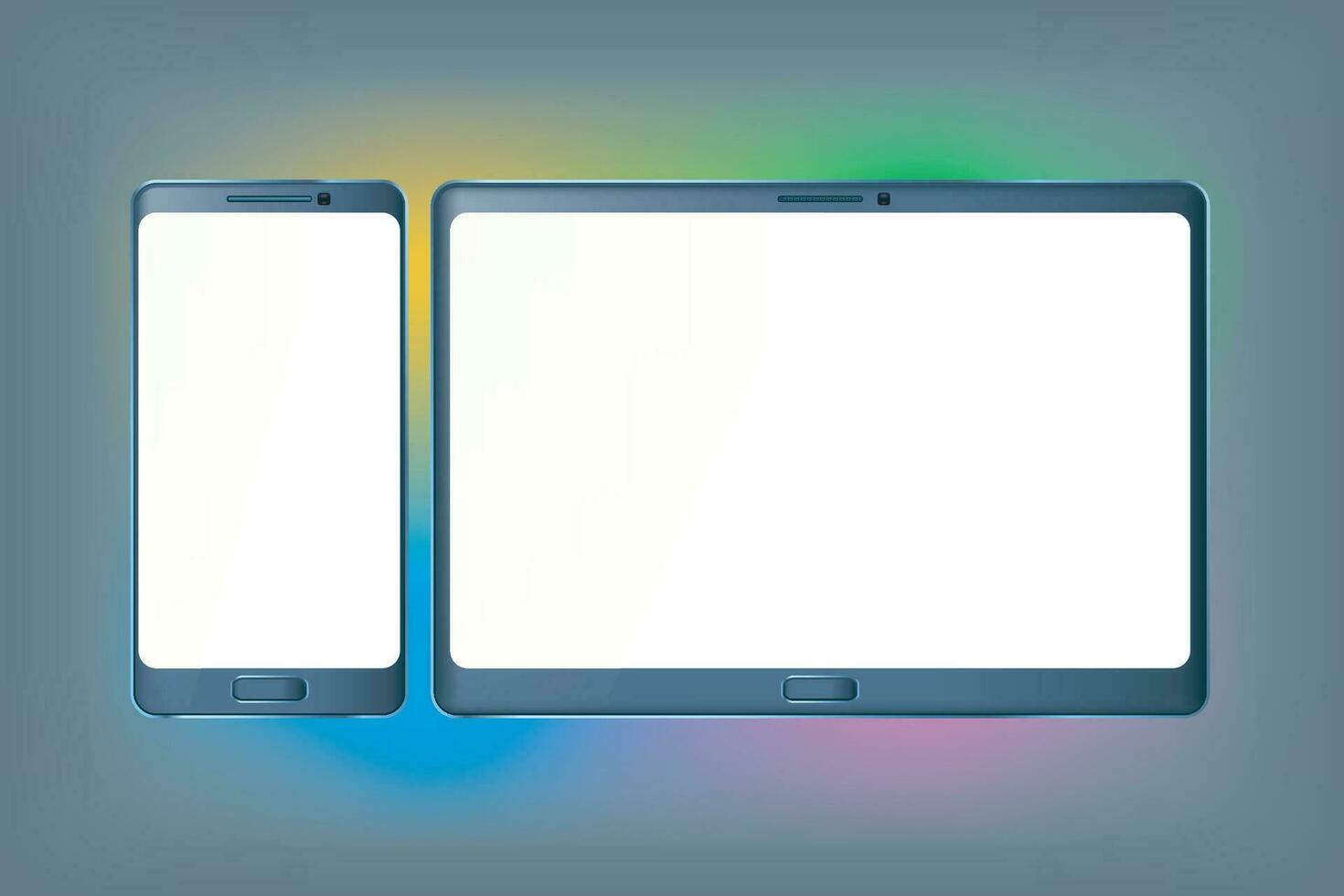 tablet and phone vector