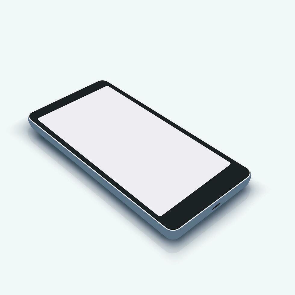 smartphone on white vector