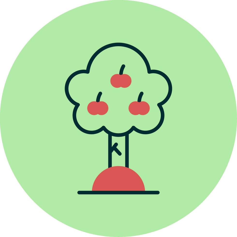 Apple Tree Vector Icon